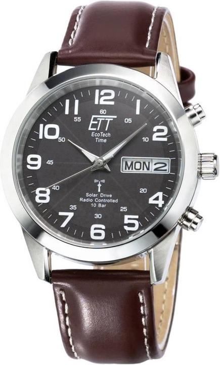 Image du produit Conrad Components Eco Tech Time Solar Drive radio Gobi Montre homme (Montre analogique, 40 mm)