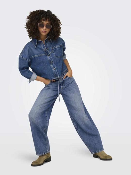 Immagine prodotto Only ONLGIANNA Jeans a vita media con taglio a palloncino e vestibilità dritta (W32/L30)