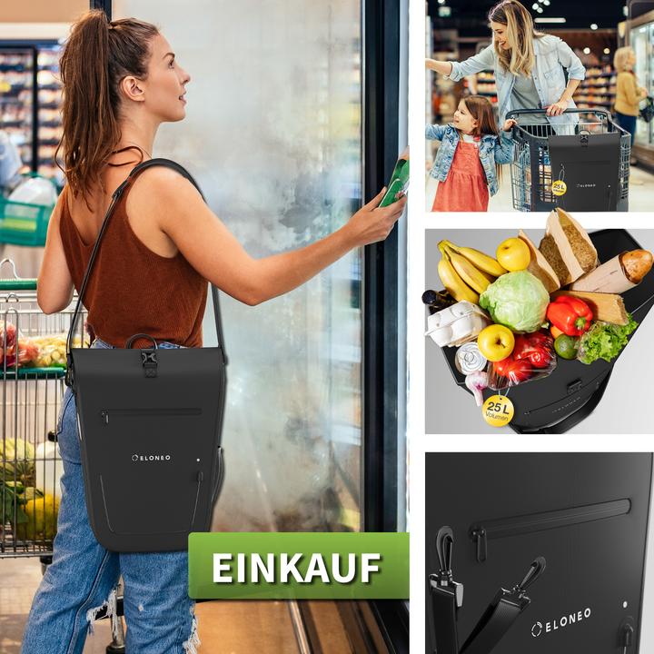 Image du produit Eloneo Sacoche de vélo pour ordinateur portable (25 l, Sacoches)