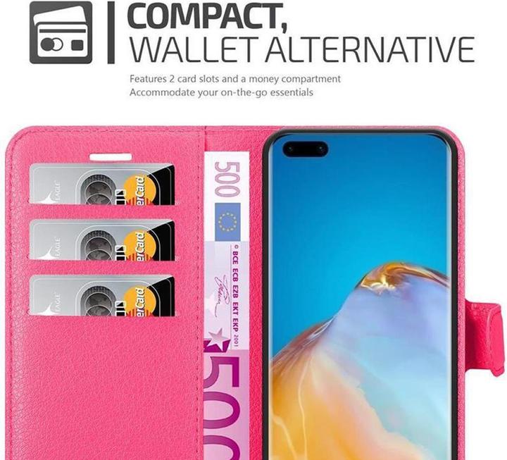 Actual product image Cadorabo Book with stand function cover (Huawei P40 Pro+)