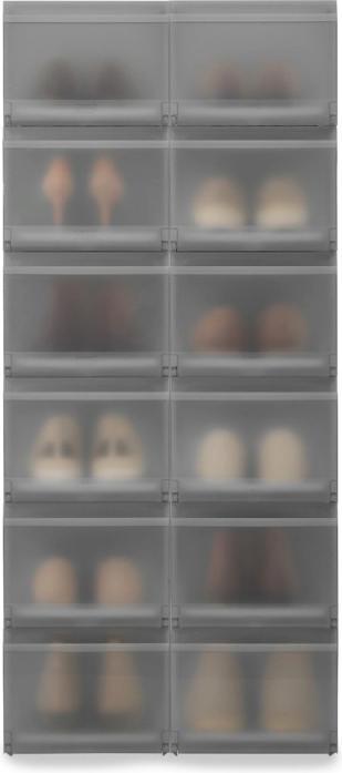 Actual product image Joseph Joseph Set of 6-piece shoe boxes. ShoeCasePremium