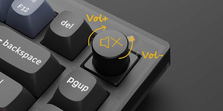 Actual product image Keychron V1 Barebone Knob Version (Barebone, Cable)