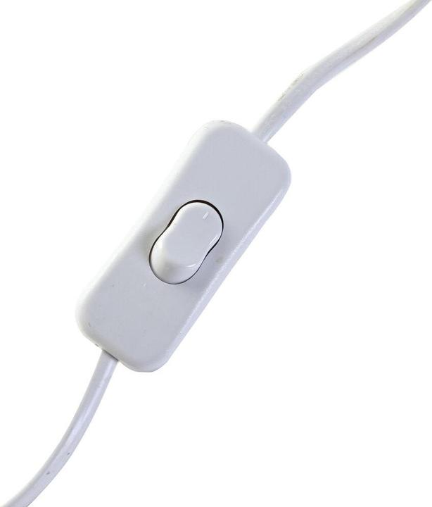 Actual product image DKD Home Decor Desk lamp White Brown Mango wood 50 W 220 V 33 x 12 x 41 cm