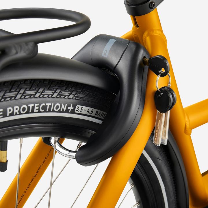 Image du produit Btwin Vélo utilitaire électrique Cargobike Long John F900E Family jaune