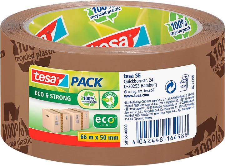 Produktbild tesa Klebeband Paketklebeband tesapack® Eco & Strong, klebestark, umweltfreundlich (50 mm)