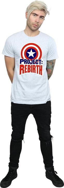 Actual product image Mens Captain America Project Rebirth T-Shirt (XL)