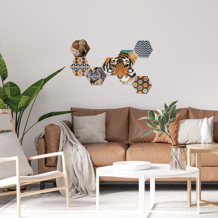 Actual product image Ses Beedz Art - Hex Tiles Safari