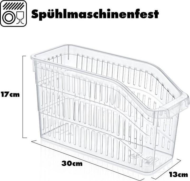 Actual product image Hermex Fridge Box Set Fridge Organiser Set Storage Box Set (20 x 30 x 13 cm)