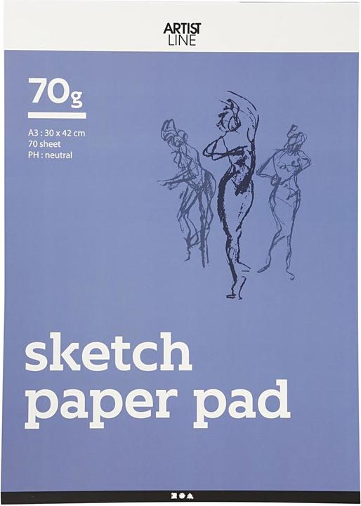 Actual product image Creativ Company Schetsblok Wit A3 70gr, 70 Vellen (A3)