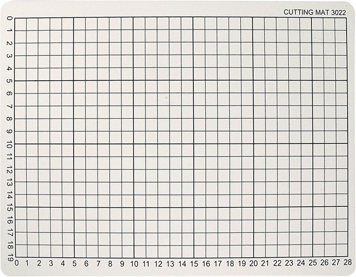 Produktbild Creativ Company Snijmat Rubber met Rasterlijnen, 22x30cm (22 x 30 cm)