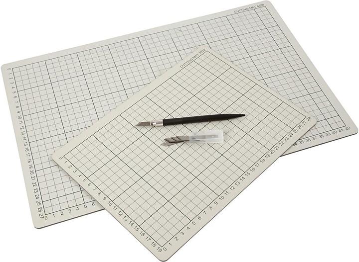 Produktbild Creativ Company Snijmat Rubber met Rasterlijnen, 22x30cm (22 x 30 cm)