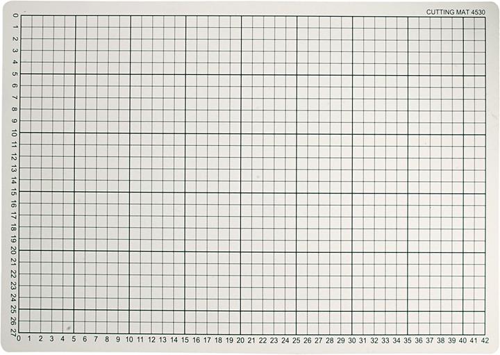 Produktbild Creativ Company Snijmat Rubber met Rasterlijnen, 30x45cm (45 x 30 cm)