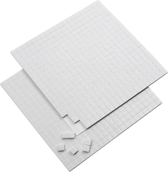 Actual product image Creativ Company 3D Foam Pads Wit 5x5x2mm, 2 Velles
