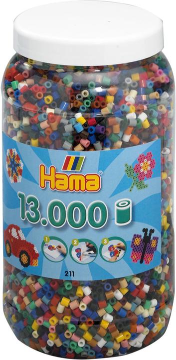 Actual product image Hama Perlen Strijkkralen in Pot - Mix (067), 13.000st.