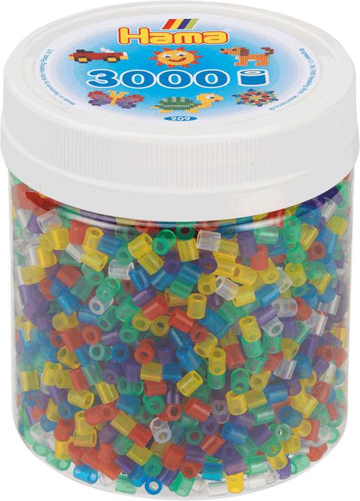 Produktbild Hama Perlen Strijkkralen in Potje - Transparantmix (53), 3000st.