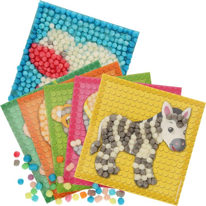 Actual product image PlayMais Mosaic Kaarten Versieren Dierentuin