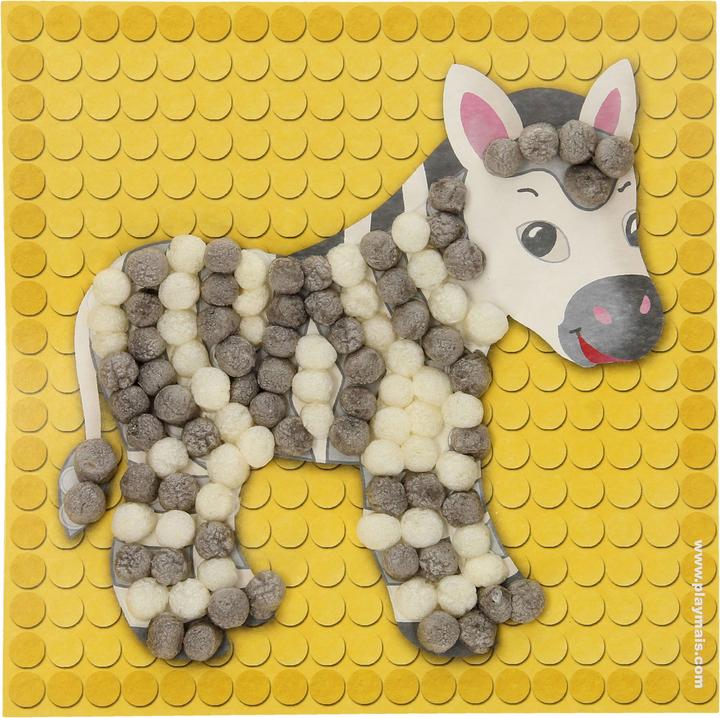 Actual product image PlayMais Mosaic Kaarten Versieren Dierentuin