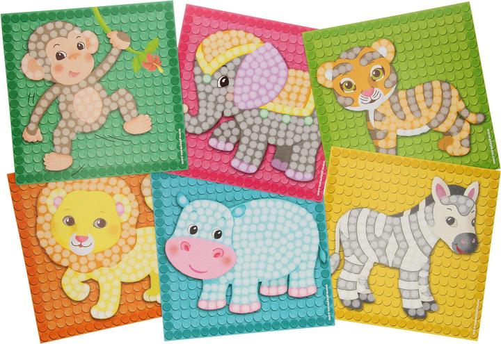 Actual product image PlayMais Mosaic Kaarten Versieren Dierentuin
