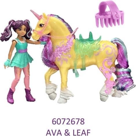 Image du produit Unicorn Academy - Ava et licorne Leaf (avec vraie crinière et queue et brosse)