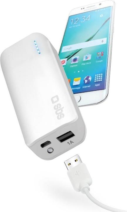 Produktbild SBS Kompakte Powerbank 6600 mAh (6600 mAh, 24.42 Wh)