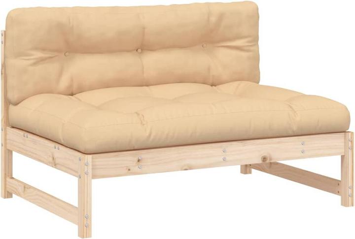 Actual product image VidaXL 2-tlg. Garten-Lounge-Set mit Kissen Massivholz, Material