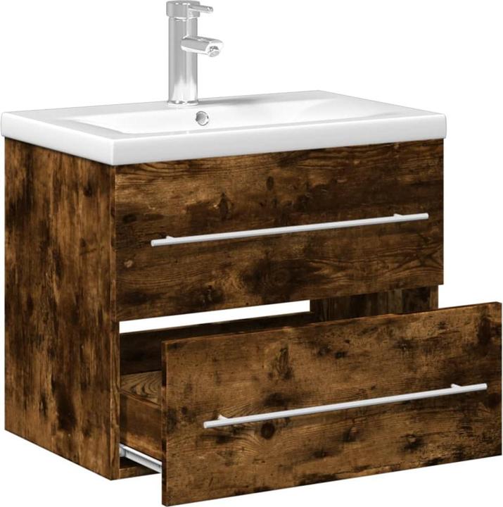 Image du produit VidaXL Meuble sous-vasque avec vasque encastrée