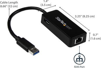 Image du produit StarTech Adaptateur USB vers Ethernet (USB 3.0, RJ45 (1x))
