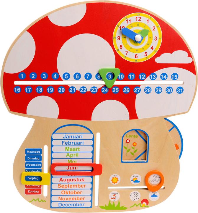 Actual product image Playwood Wood calendar with seasons