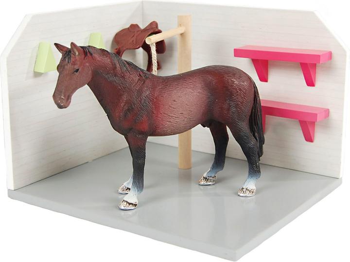 Actual product image Kids Globe Farming Horse wash box wood 1:24