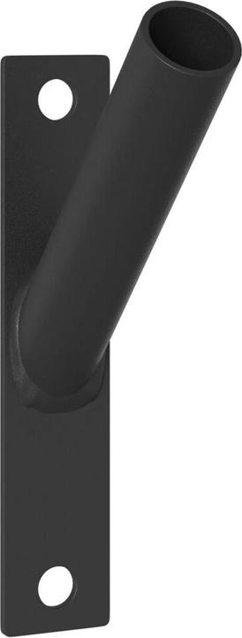 Actual product image VidaXL Flagpole bracket for 1 flag for wall mounting made of black metal