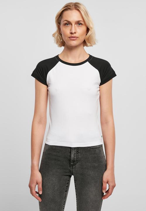 Immagine prodotto Urban Classics Maglietta da baseball corta retrò elasticizzata biologica da donna - 19391 (4XL)