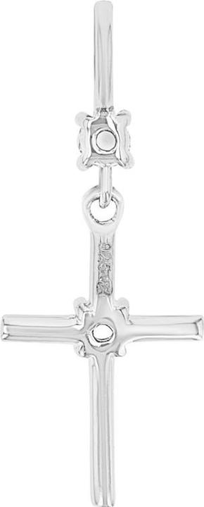 Actual product image Amor Cupid pendant for ladies, 925 Sterling silver, zirconia synth. | cross (Silver 925)