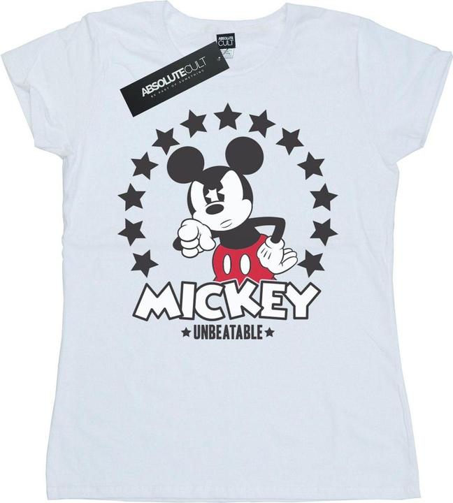 Actual product image Disney Womens/Ladies Mickey Mouse Unbeatable Cotton T-Shirt (XL)