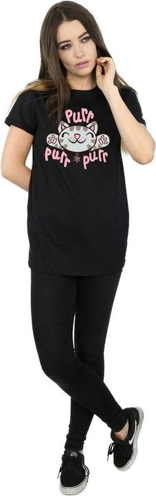 Actual product image Big Bang Theory Womens/Ladies Soft Kitty Purr Cotton Boyfriend T-Shirt (XXL)
