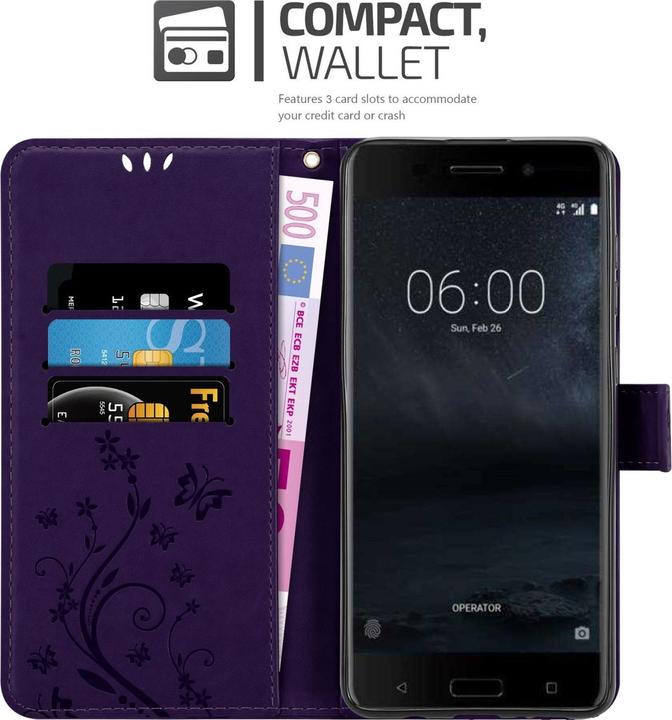 Immagine prodotto Cadorabo Custodia a libro floreale per Nokia 6.1 (Nokia 6.1)