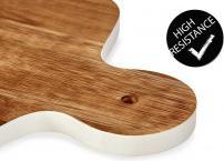 Actual product image Kinvara wood cutting board with white edge 40c