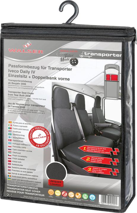Image du produit Walser Housses de siège pour Iveco Daily IV monoplace et double banquette avant polyester BJ 2006 08/2011