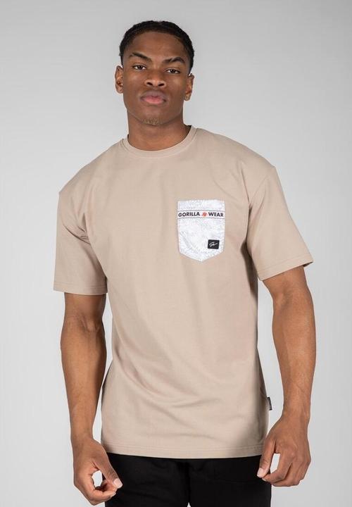 Immagine prodotto Gorilla Wear Maglietta Dover Oversize Beige (XL)