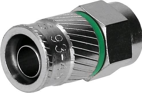 Actual product image EGB CFS 9398 Self compression F-plug 4.9 10 pcs. (Converters)