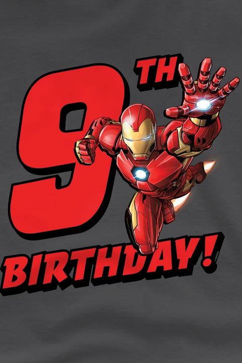 Produktbild Iron Man TShirt 9 Geburtstag (140)