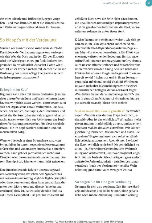 Image du produit Medical Cooking: F.X. Mayr-Ernährung (Allemand, Sepp Fegerl, Philipp Buttinger, 2024)