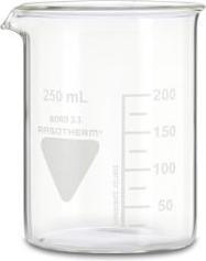 Rs Pro Borosilikat Glas Messbecher mit Skala, Ø 70mm / 250ml