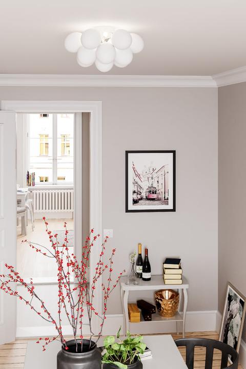 Actual product image By Rydens Large ceiling light Ø30 Matt White (G9)