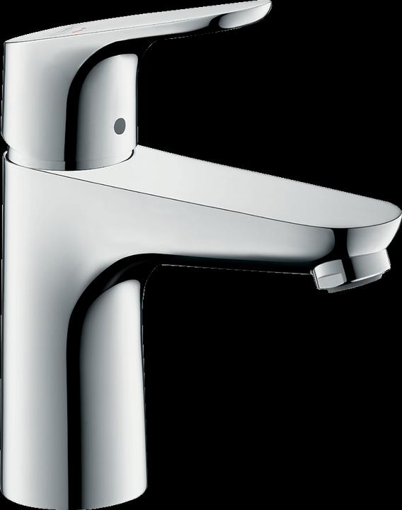 hansgrohe Focus Einhebel-Waschtischarmatur 100 CoolStart mit Zugstangen-Ablaufgarnitur
