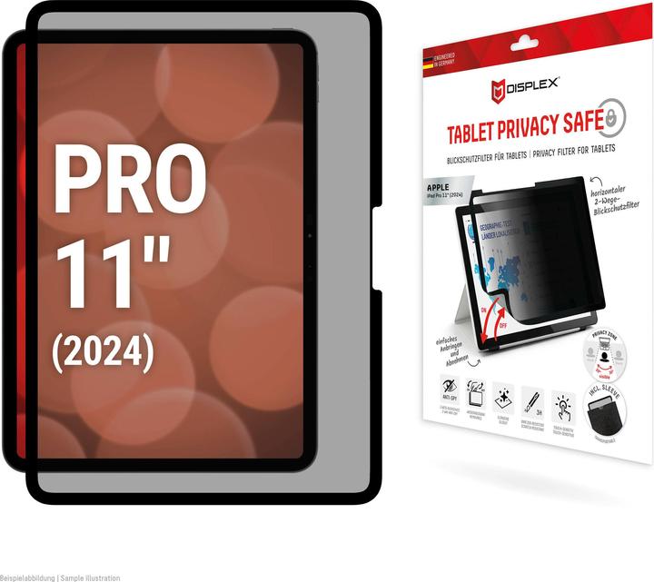 Productafbeelding Displex Tablet Privacy Safe, Tablet Blickschutzfolie (1 Stuk, iPad Pro 11 2024 (M4))
