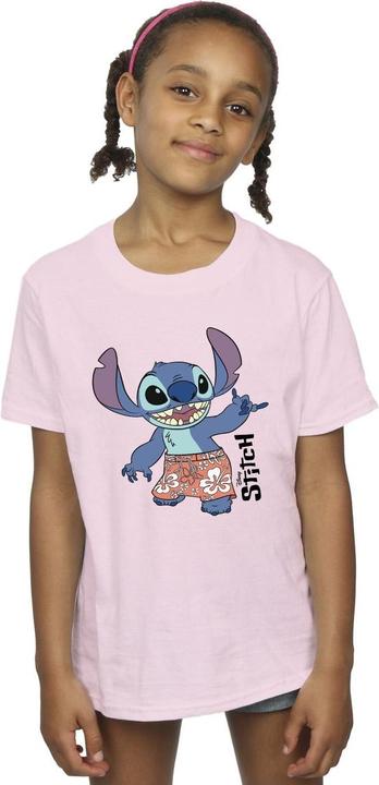Actual product image Disney Girls Lilo & Stitch Bermuda Shorts Cotton T-Shirt (152, 158)