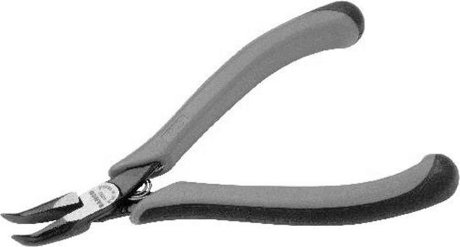Produktbild Bahco ERGO Spitzzange mit Zwei-Komponenten-Griffen und um 60° abgewinkelter Spitze, phosphatiert, 130 mm (130 mm)