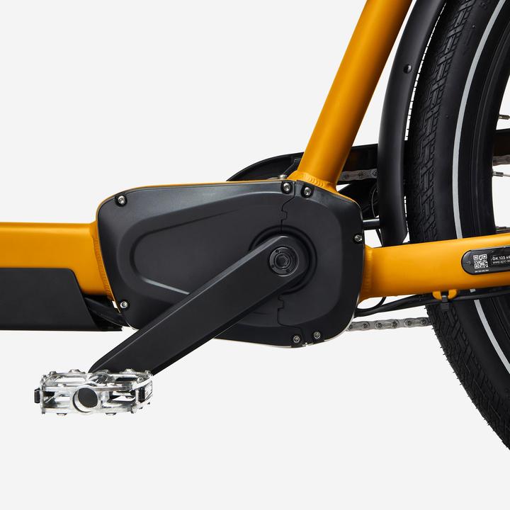 Image du produit Btwin Vélo utilitaire électrique Cargobike Long John F900E Family jaune