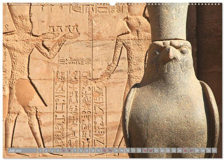 Actual product image Unterwegs in gypten - ber Kairo nach Assuan (Wandkalender 2025 DIN A2 quer), Monatskal (A2, German)