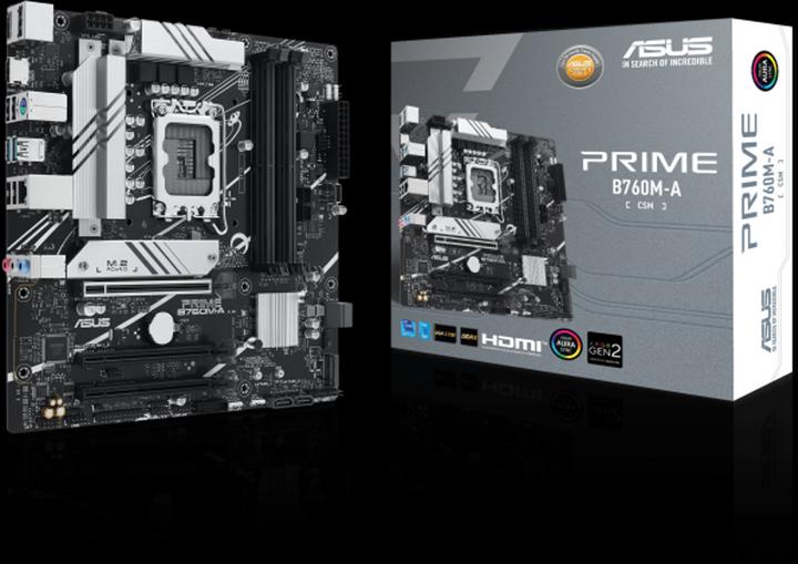 Actual product image ASUS Prime B760M-A-CSM (LGA 1700, Intel B760, mATX)